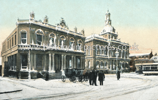 The Post Office and Town Hall, Ipswich, Suffolk. c.1909